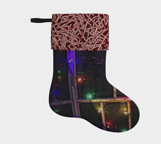 Christmas Light refraction Holiday Stocking