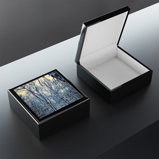 4 Oclock Winter Landscape Jewelry Box