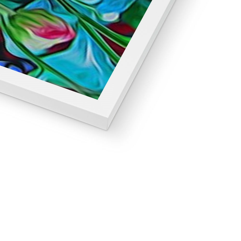 Red Mums Framed Print