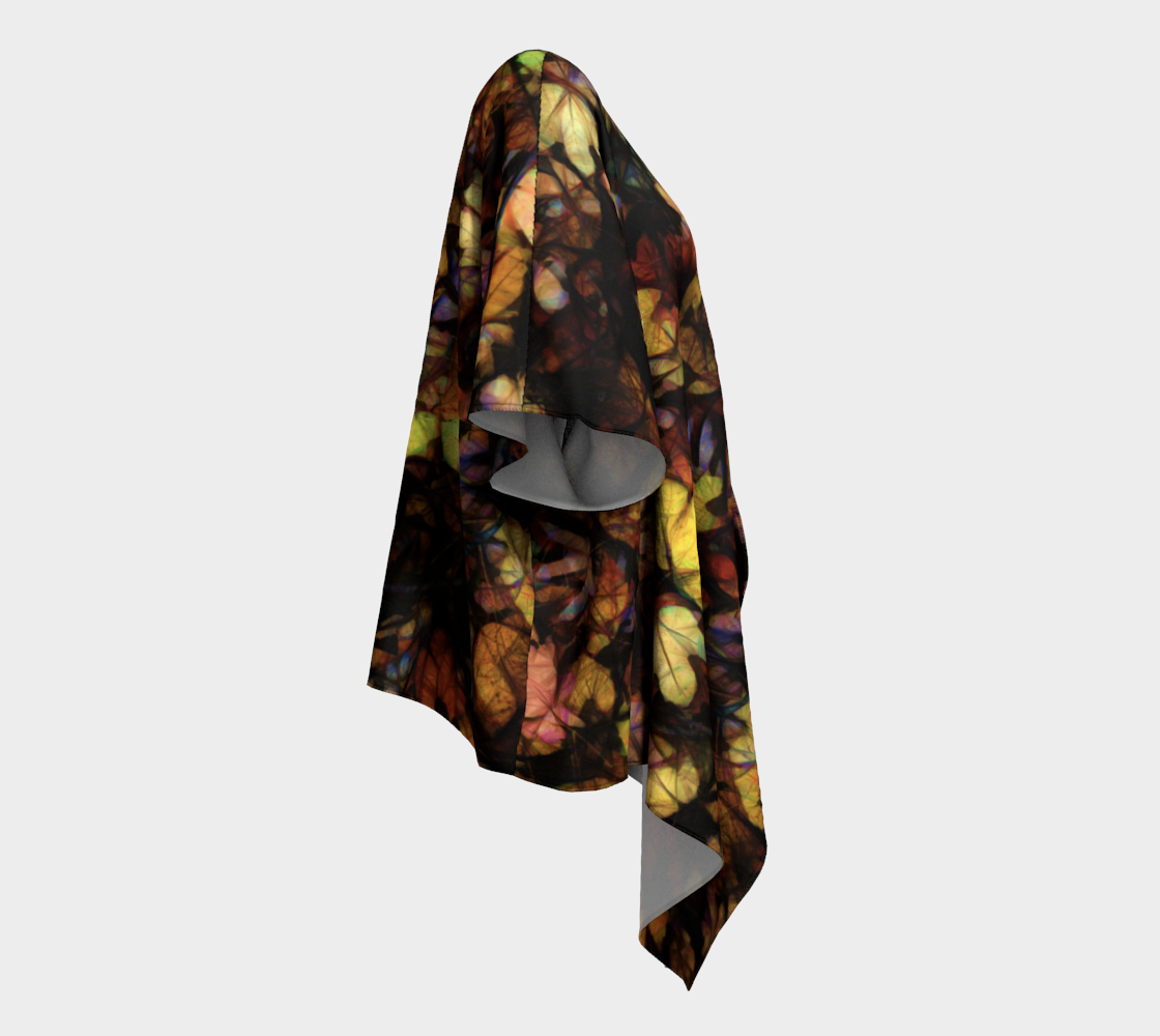 Late October Leaves Draped Kimono