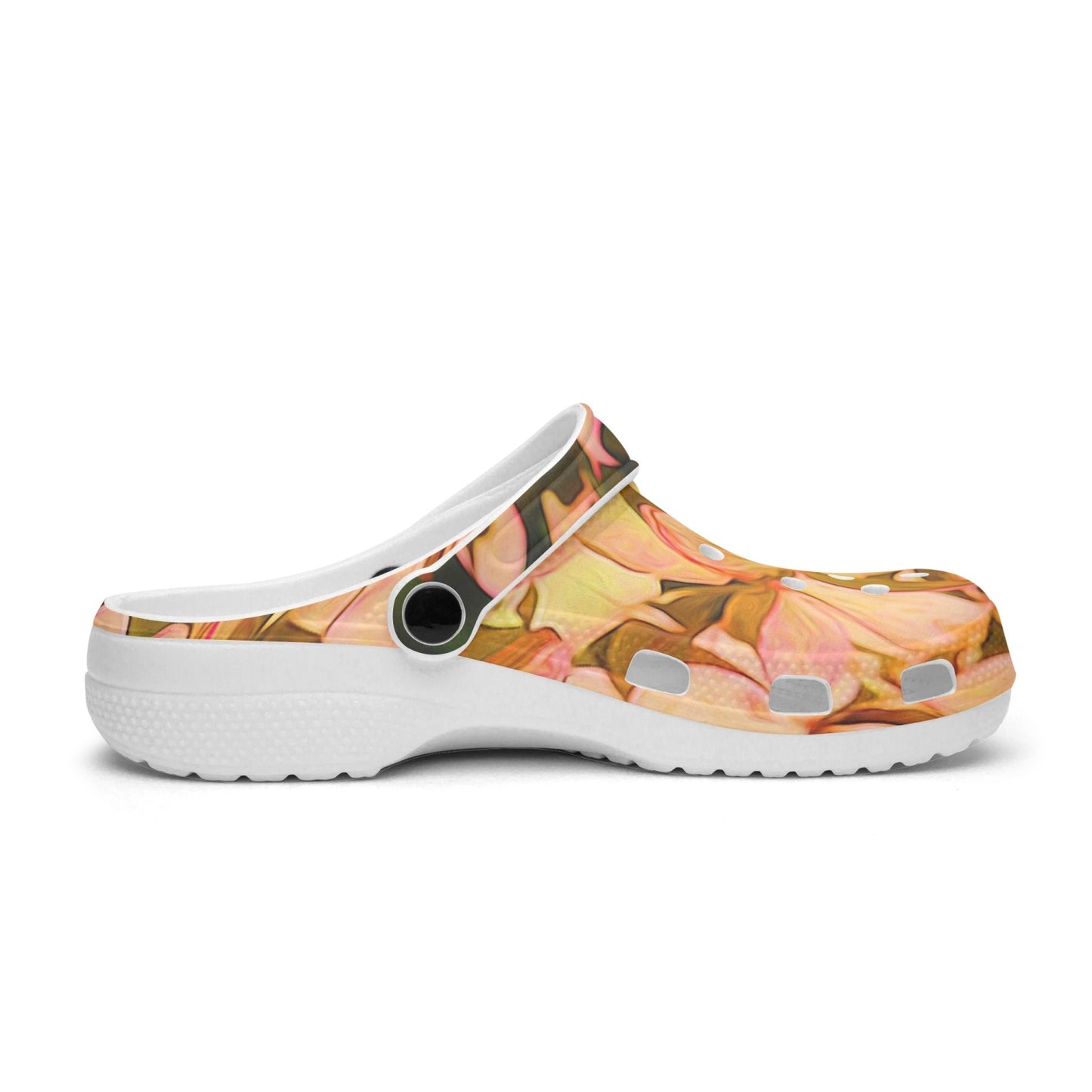 Pink and Cream Hydrangeas 413. All Over Printed Clogs