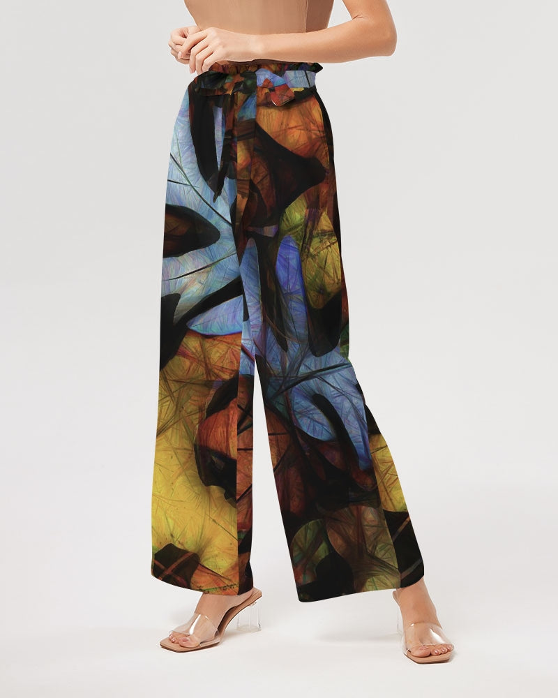 Mid October Leaves Women's High-Rise Wide Leg Pants