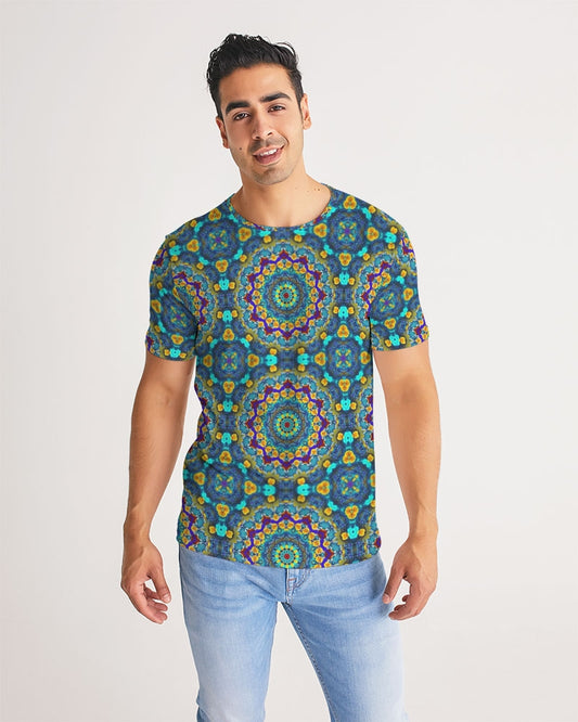 Blue Green Blur Kaleidoscope Men's Tee