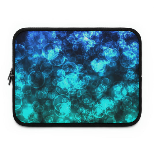 Blue Ocean Bokeh Laptop Sleeve
