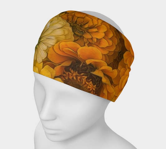 Yellow Zinnias Headband