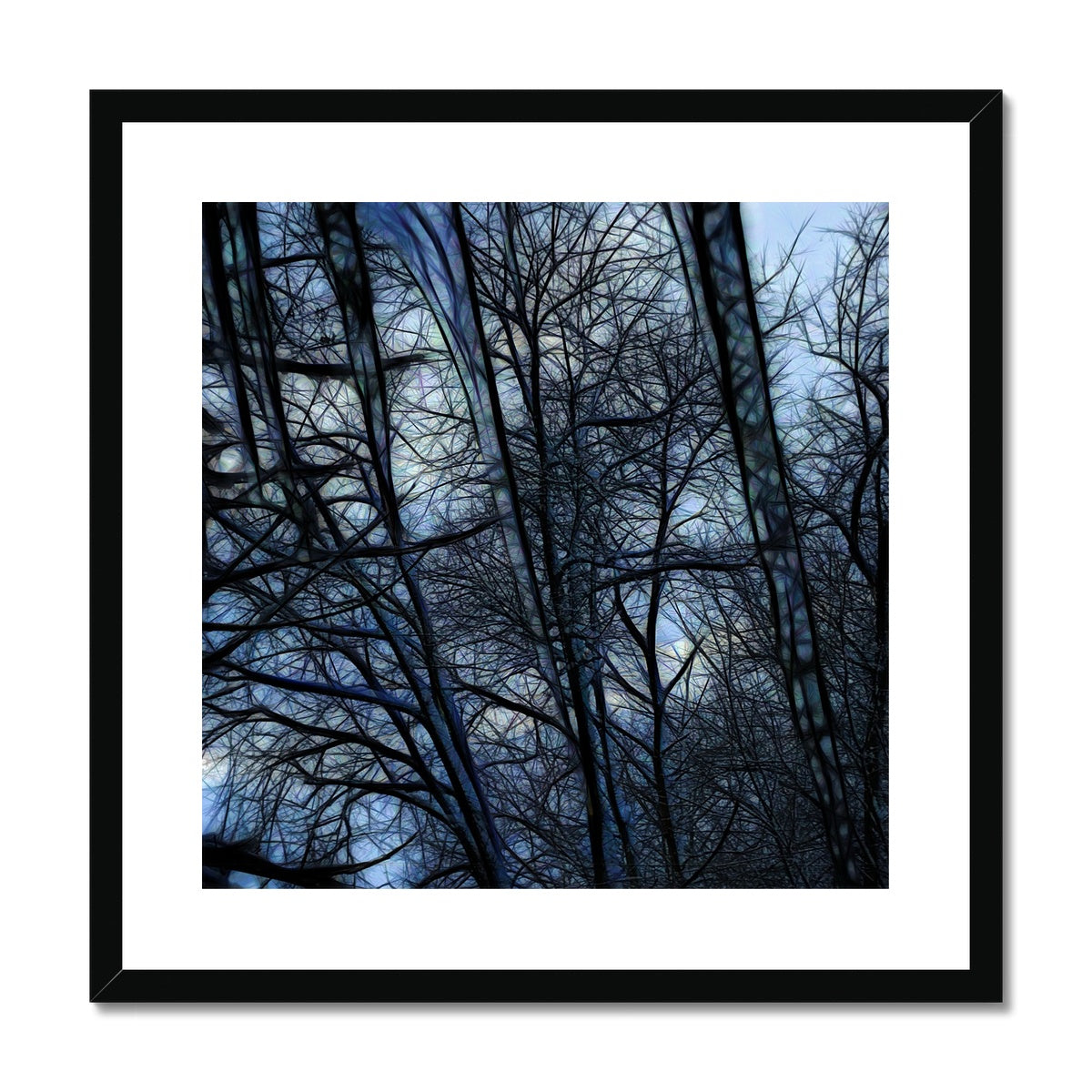 Twilight Icicles Framed & Mounted Print