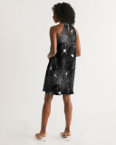 Spider Webs Women's Halter Dress