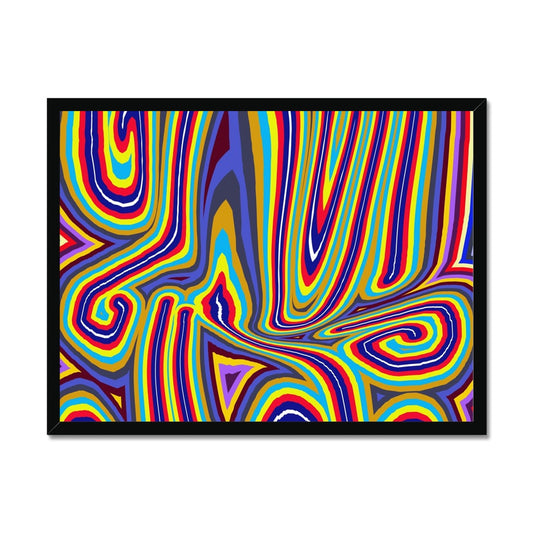 Curly Swirls Framed Print