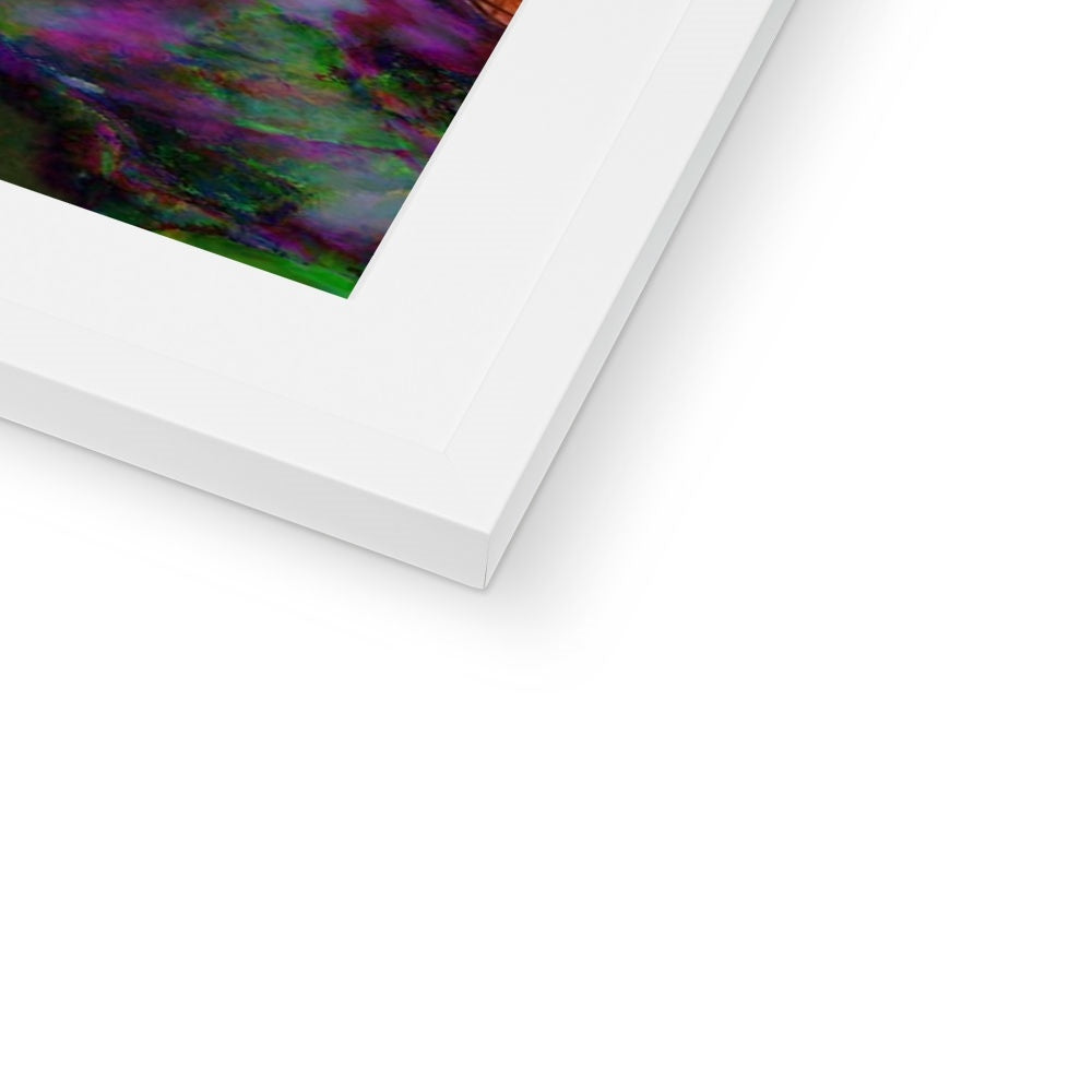Abstract Pink Carnations Framed & Mounted Print