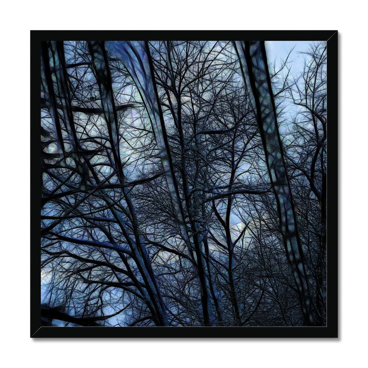 Twilight Icicles Framed Print