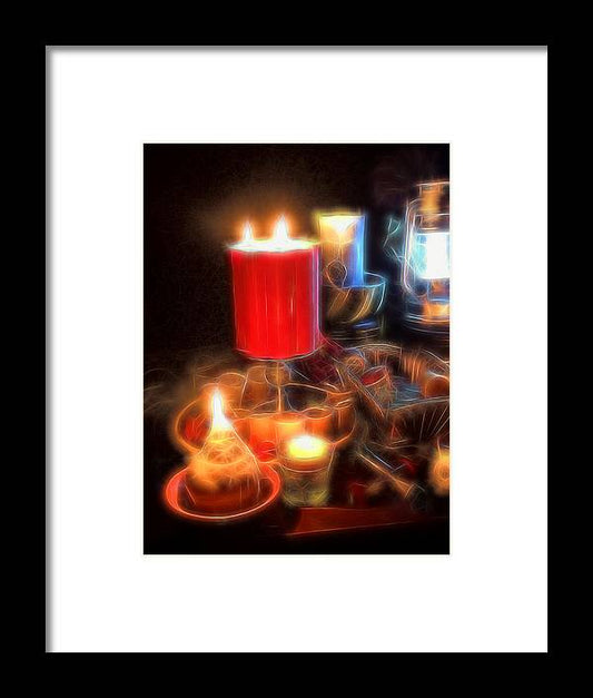 Candle Still life - Framed Print