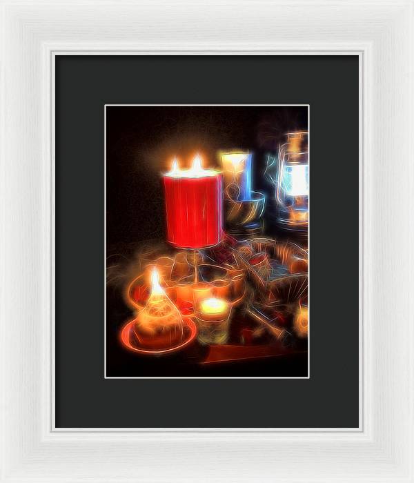 Candle Still life - Framed Print