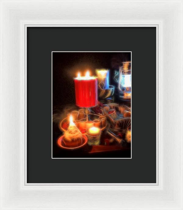 Candle Still life - Framed Print