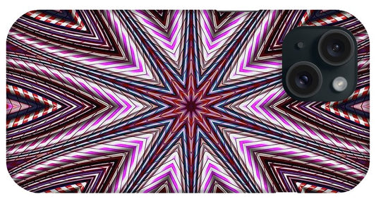 Candy Cane Kaleidoscope - Phone Case