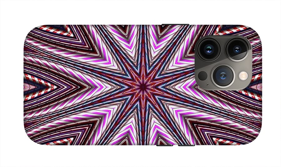 Candy Cane Kaleidoscope - Phone Case