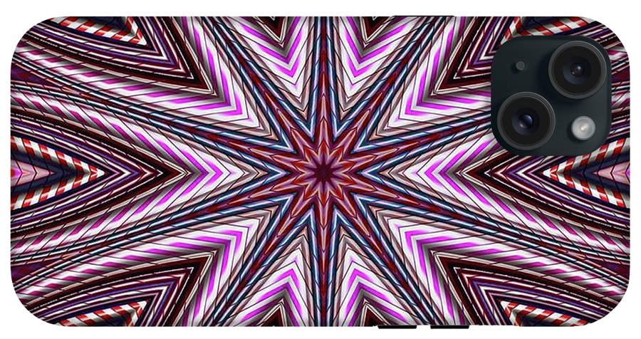 Candy Cane Kaleidoscope - Phone Case