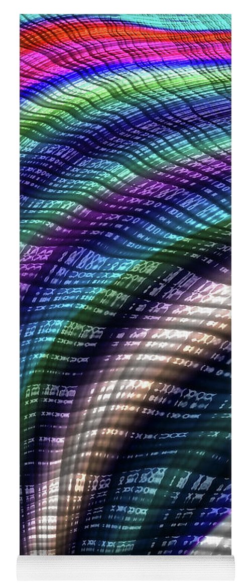 Candy Plaid Fractal - Yoga Mat