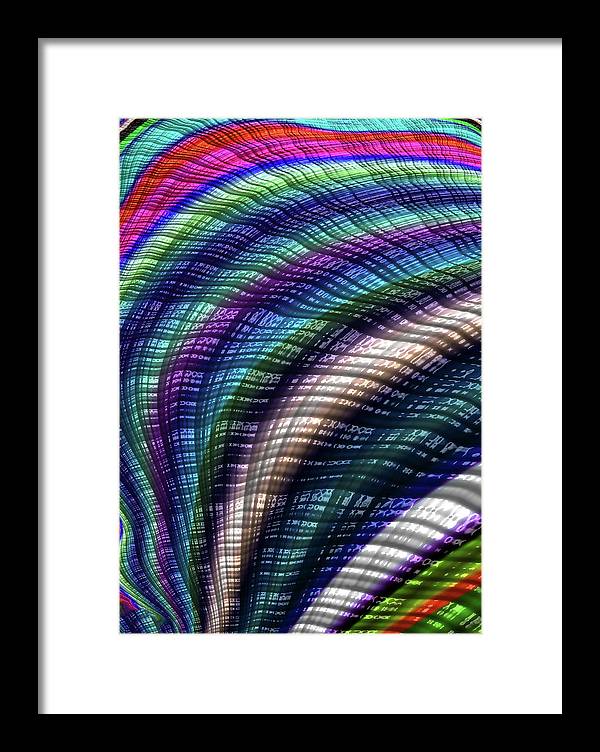 Candy Plaid Fractal - Framed Print