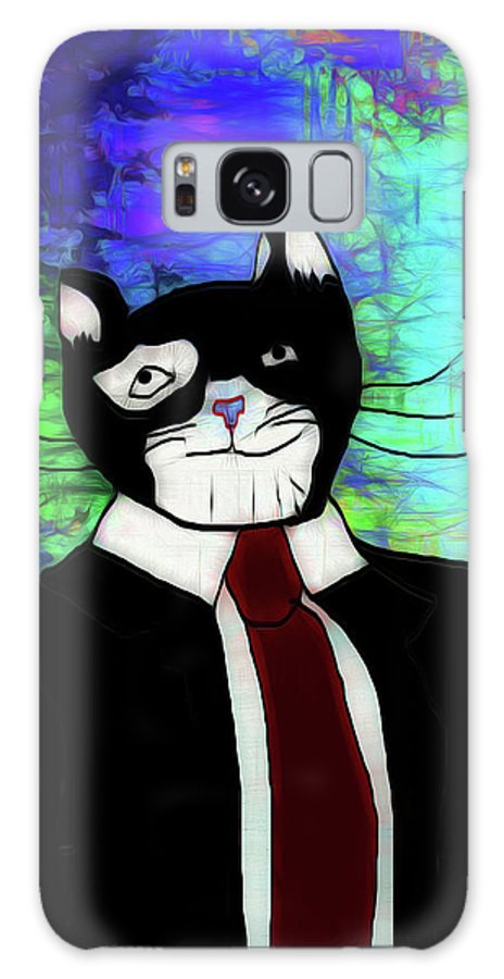 Cat In A Tie - Phone Case