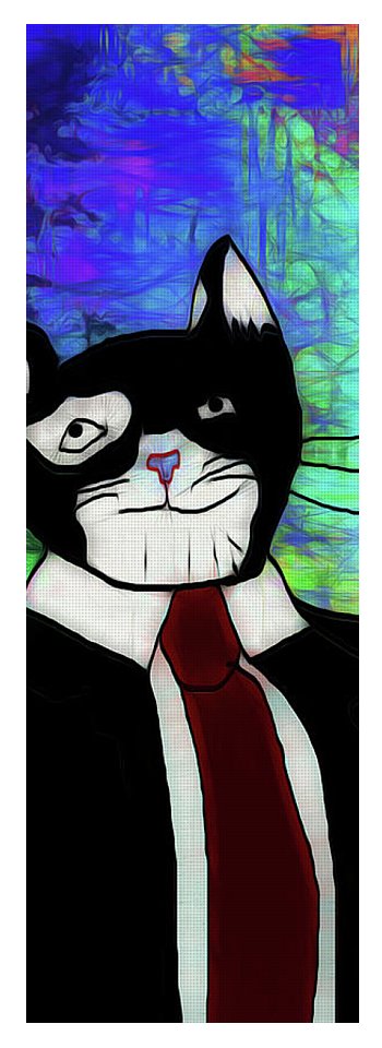 Cat In A Tie - Yoga Mat