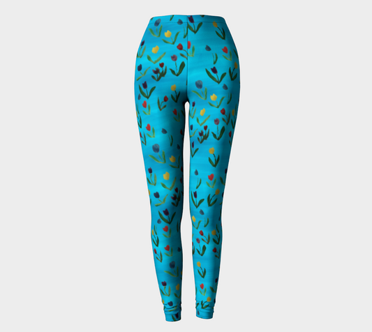 Tulips Pattern Leggings