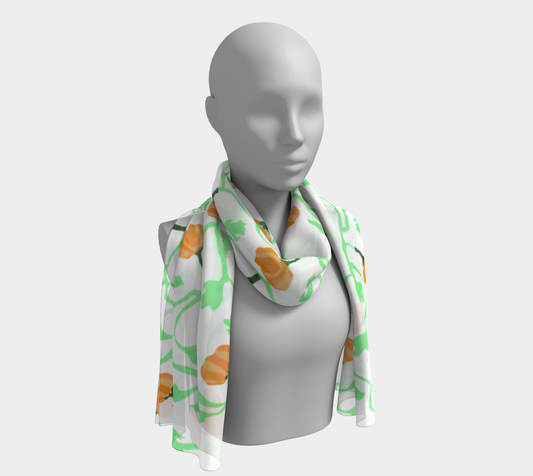 Pumpkin Vines Long Scarf