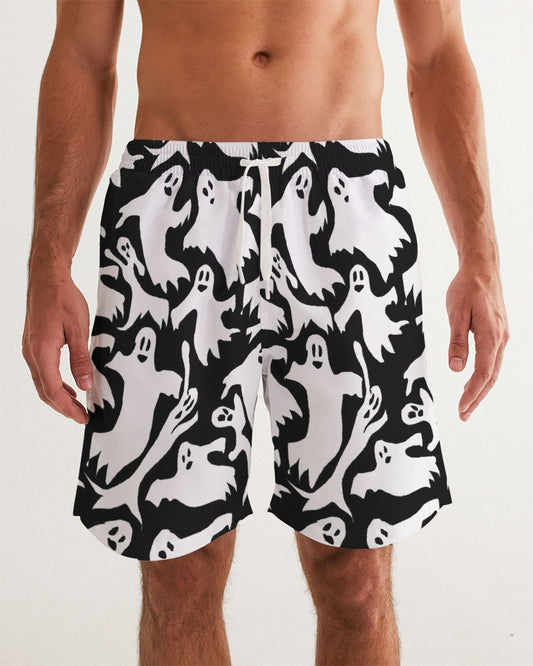 Ghosts Pattern Men's Swim Trunk