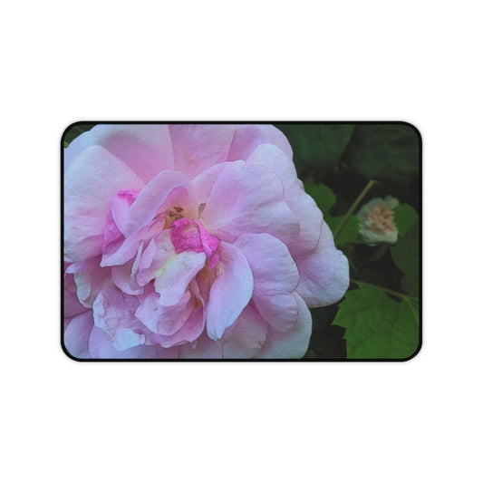 Wild Pink Rose Desk Mat