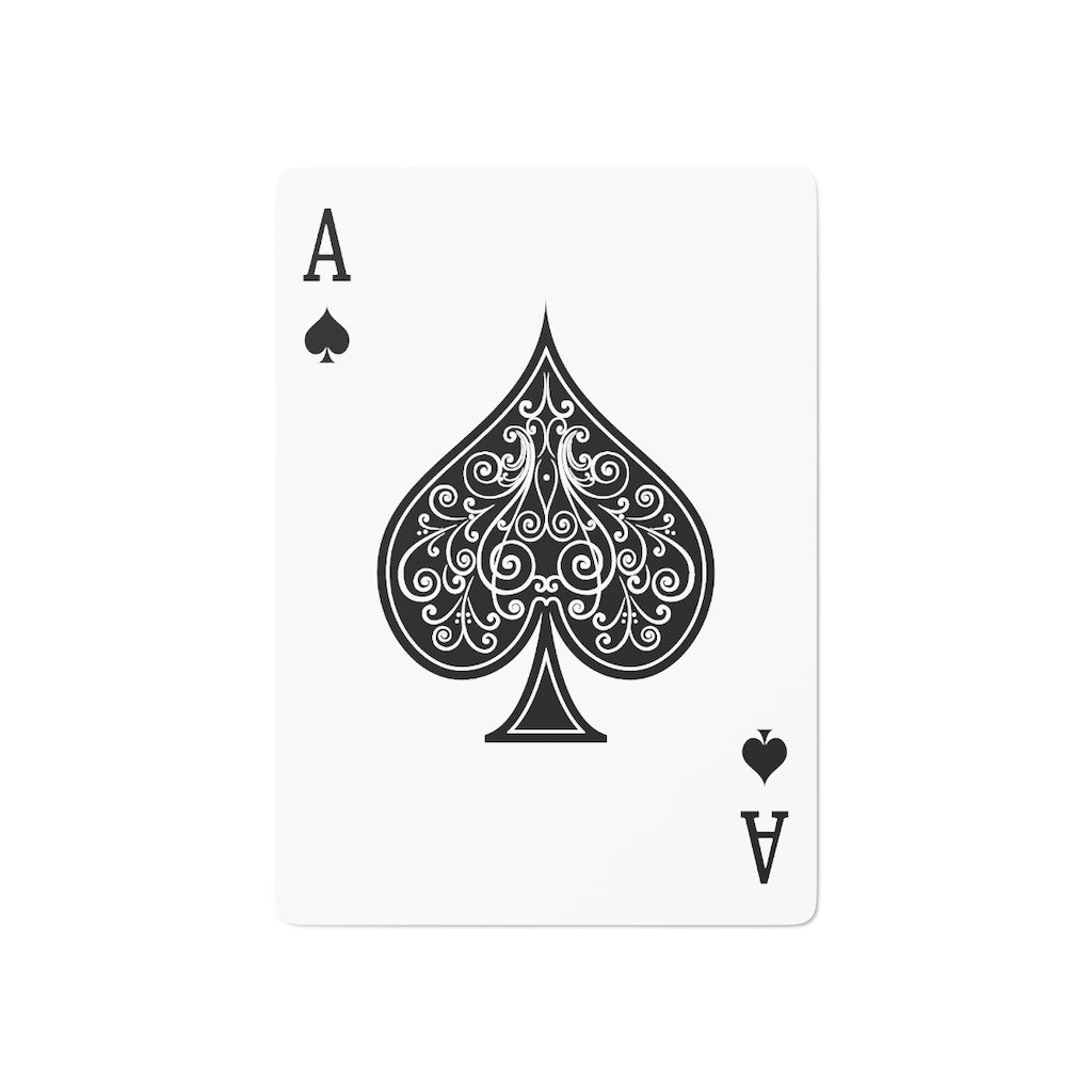 Peach and Pink Zinnias Custom Poker Cards