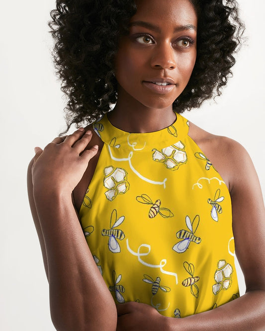 Honey B ees Women's Halter Dress