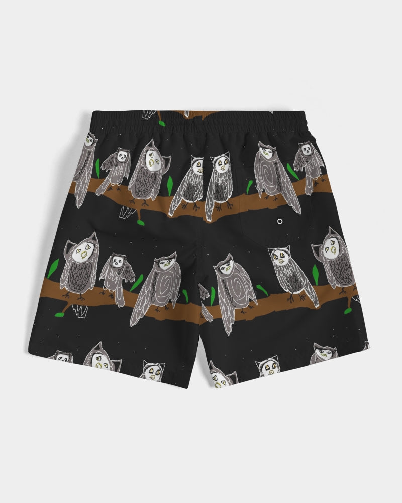 Owls Pattern Men's Swim Trunk
