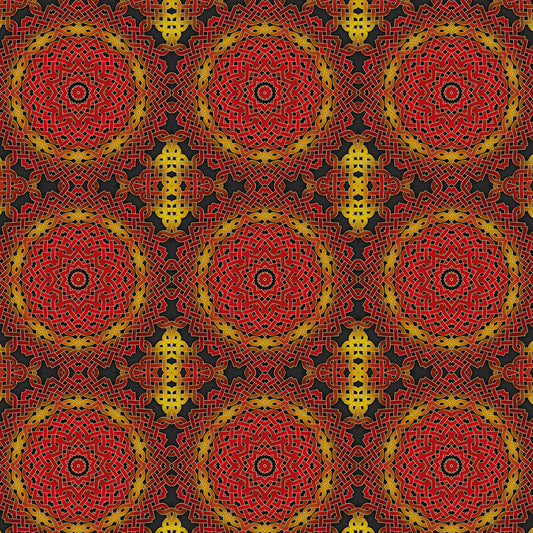 Celtic Orange Spiral Digital Image Download