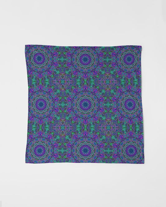Blue Green Purple Kaleidoscope Bandana Set