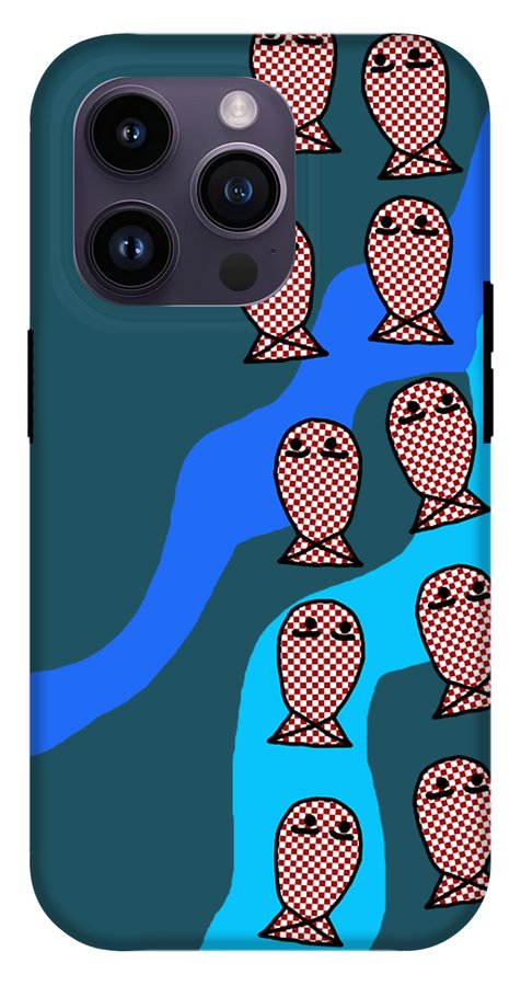 Checkered Fishies - Phone Case