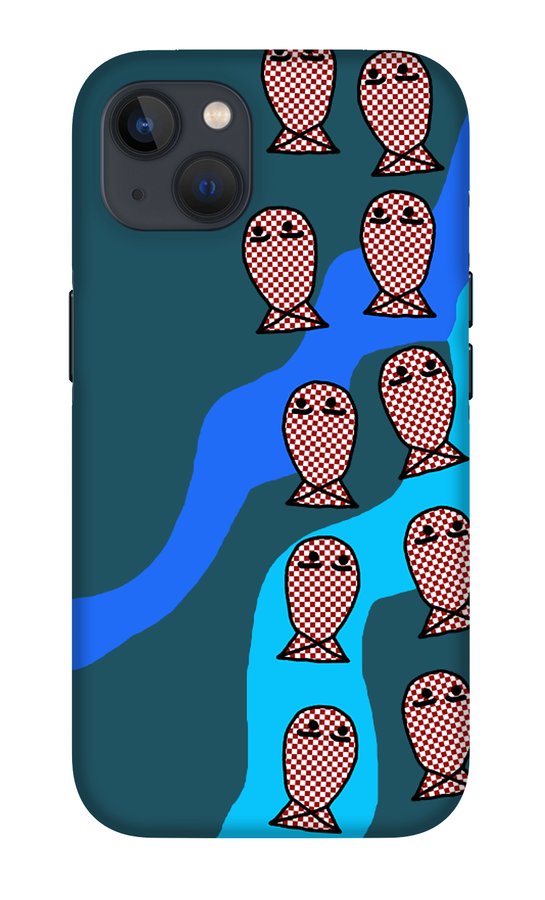 Checkered Fishies - Phone Case
