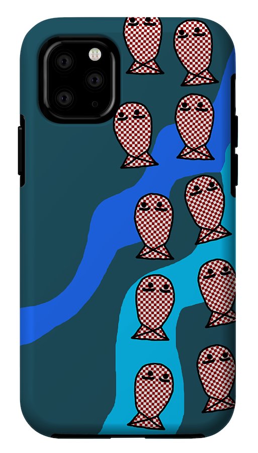 Checkered Fishies - Phone Case