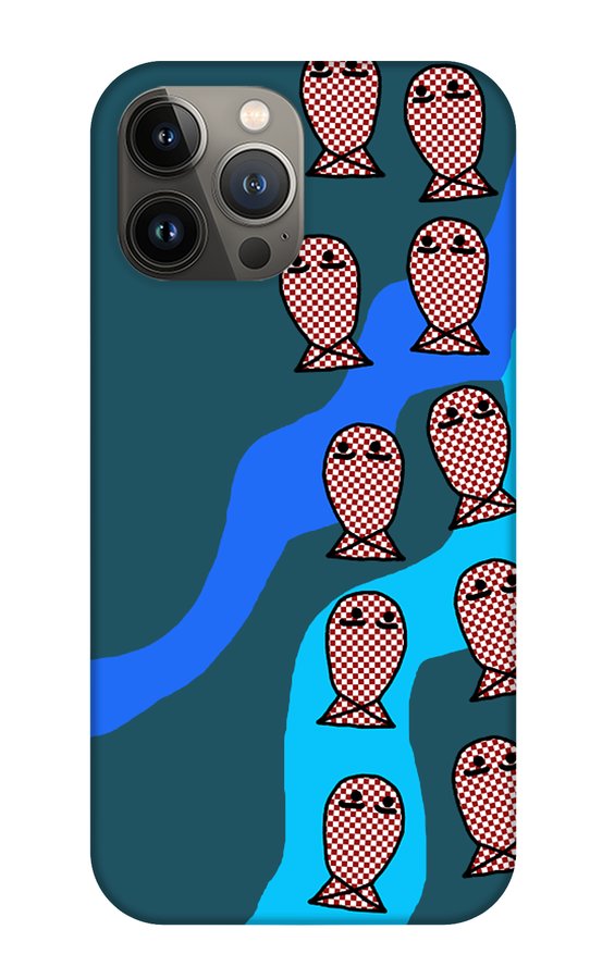 Checkered Fishies - Phone Case