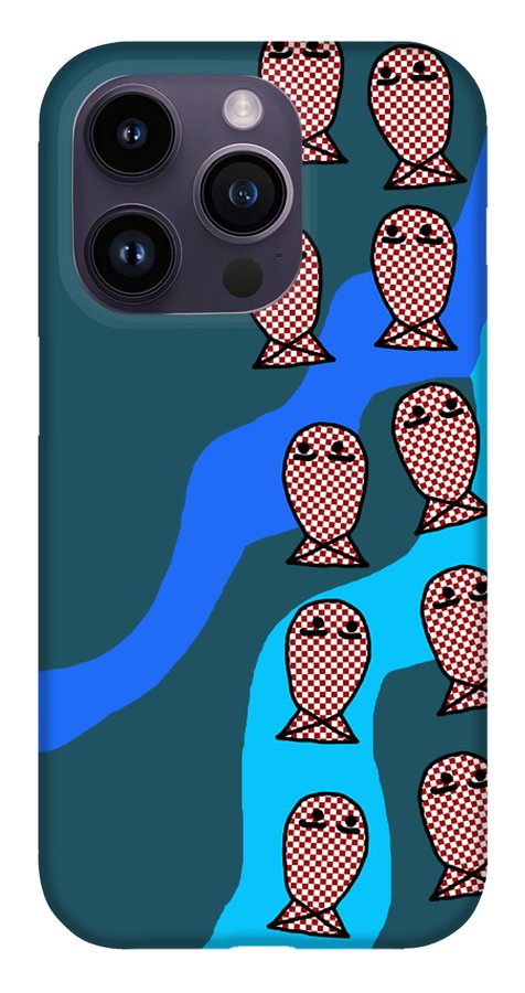 Checkered Fishies - Phone Case