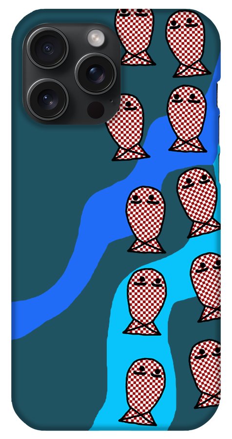 Checkered Fishies - Phone Case