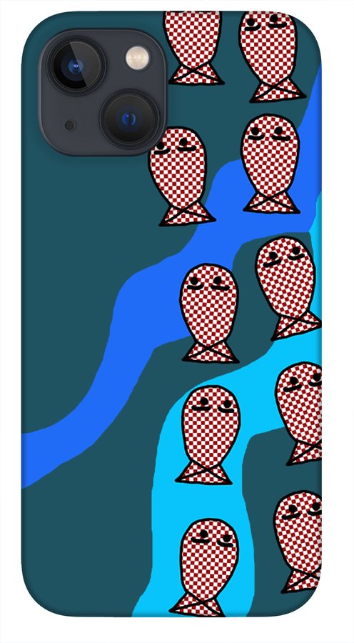 Checkered Fishies - Phone Case