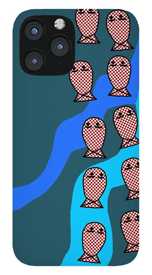 Checkered Fishies - Phone Case