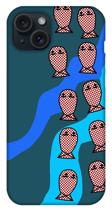 Checkered Fishies - Phone Case