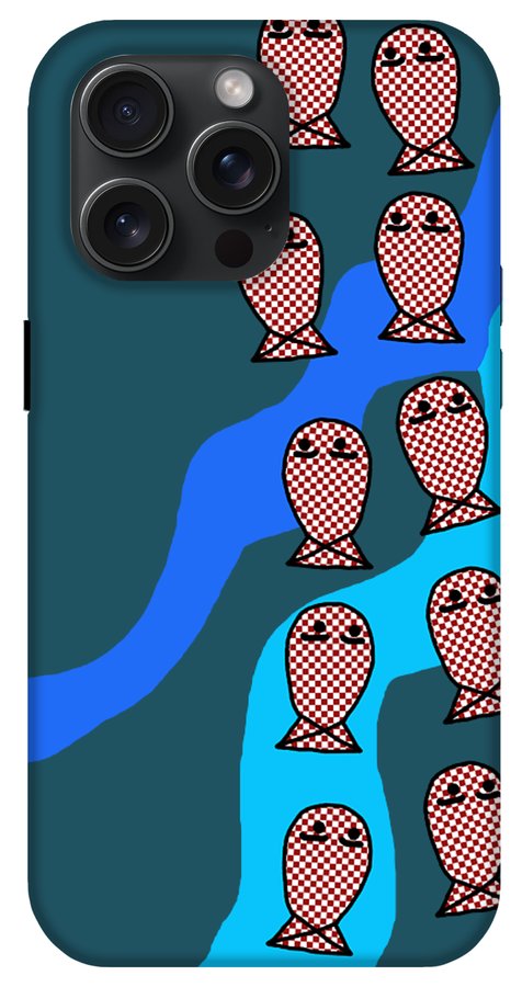 Checkered Fishies - Phone Case