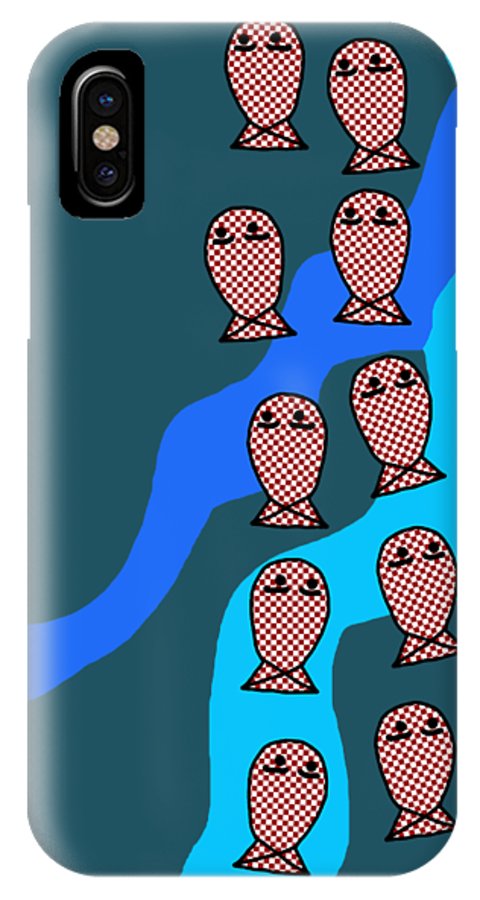 Checkered Fishies - Phone Case