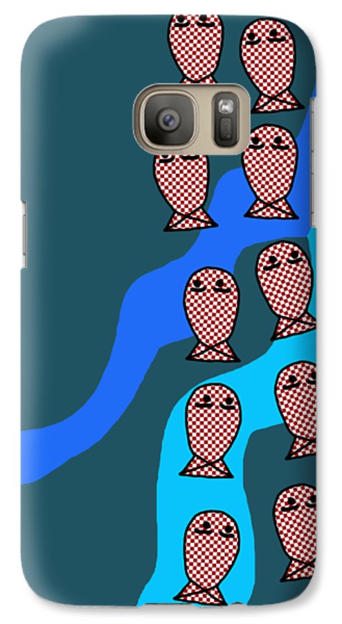 Checkered Fishies - Phone Case