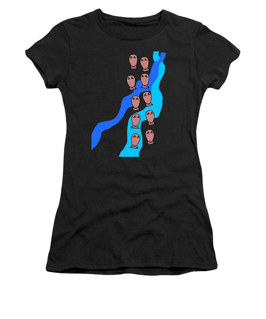 Checkered Fishies - Women's T-Shirt