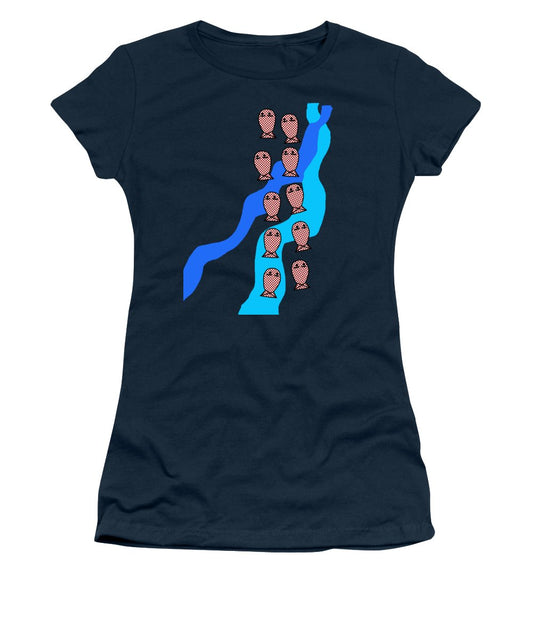 Checkered Fishies - Women's T-Shirt