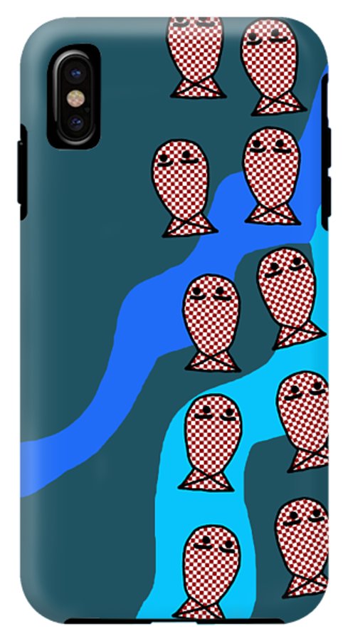 Checkered Fishies - Phone Case