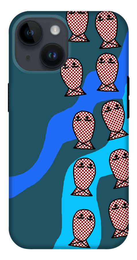 Checkered Fishies - Phone Case