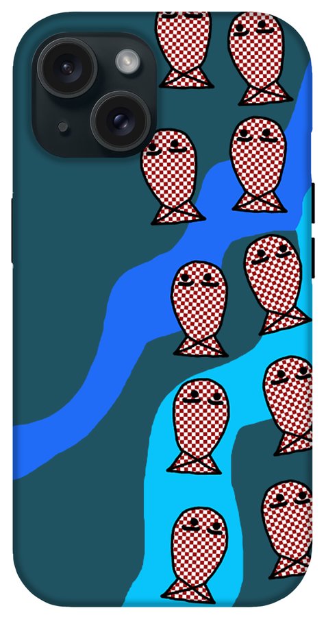 Checkered Fishies - Phone Case